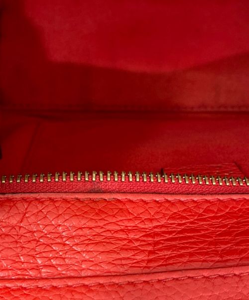 CELINE（セリーヌ）CELINE (セリーヌ) ラゲージナノ/2WAYショルダーバッグ レッドの古着・服飾アイテム
