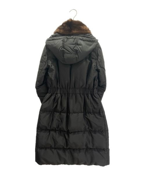 PRADA（プラダ）PRADA (プラダ) ミンクカラーロングダウンコート ブラック サイズ:36の古着・服飾アイテム
