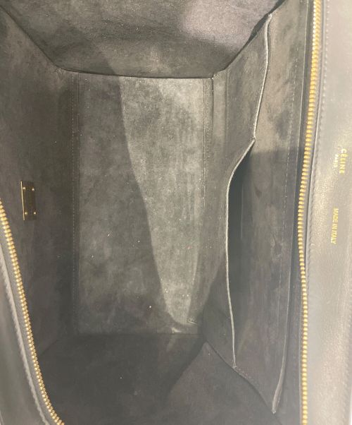 CELINE（セリーヌ）CELINE (セリーヌ) トラペーズミディアム ブラック×ホワイト サイズ:ミディアムの古着・服飾アイテム