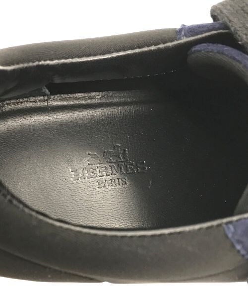 HERMES（エルメス）HERMES (エルメス) バウンシングスニーカー ブラック×グレー サイズ:37 1/2の古着・服飾アイテム