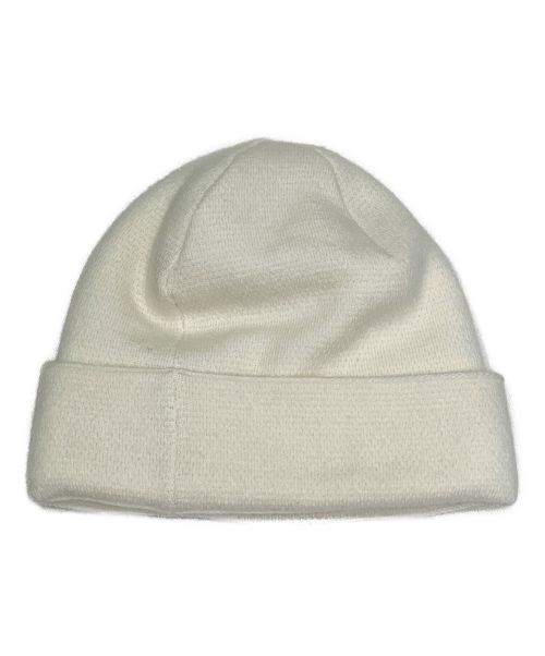 CHANEL（シャネル）CHANEL (シャネル) ツイードワッペンカシミヤニットキャップ アイボリーの古着・服飾アイテム