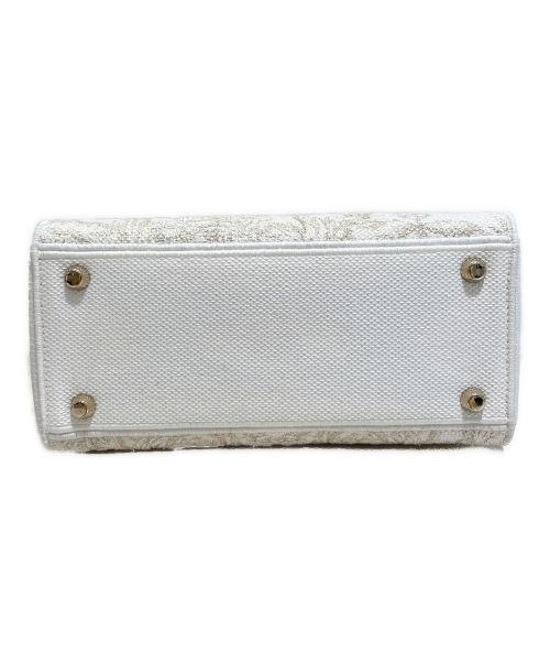 Christian Dior（クリスチャン ディオール）Christian Dior (クリスチャン ディオール) LADY D-LITE ミディアムバッグ ホワイト サイズ:ミディアムの古着・服飾アイテム