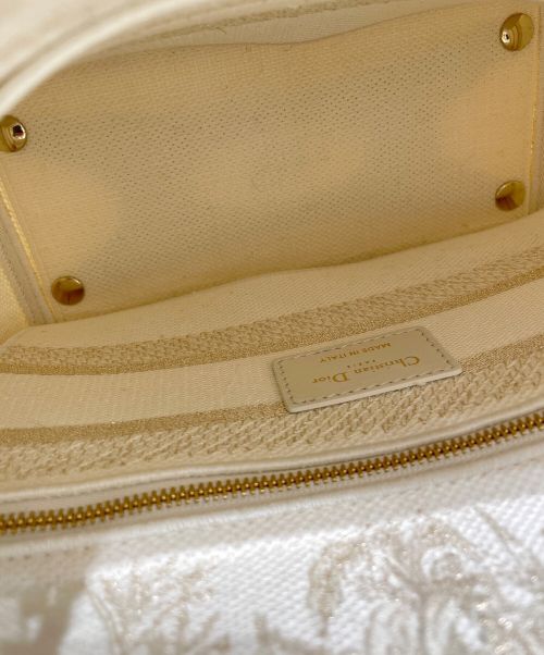 Christian Dior（クリスチャン ディオール）Christian Dior (クリスチャン ディオール) LADY D-LITE ミディアムバッグ ホワイト サイズ:ミディアムの古着・服飾アイテム
