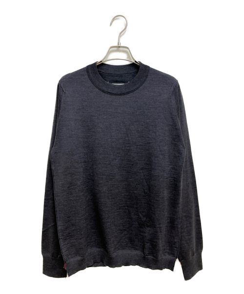 Maison Margiela（メゾンマルジェラ）Maison Margiela  (メゾンマルジェラ) クルーネックニット グレー サイズ:Sの古着・服飾アイテム
