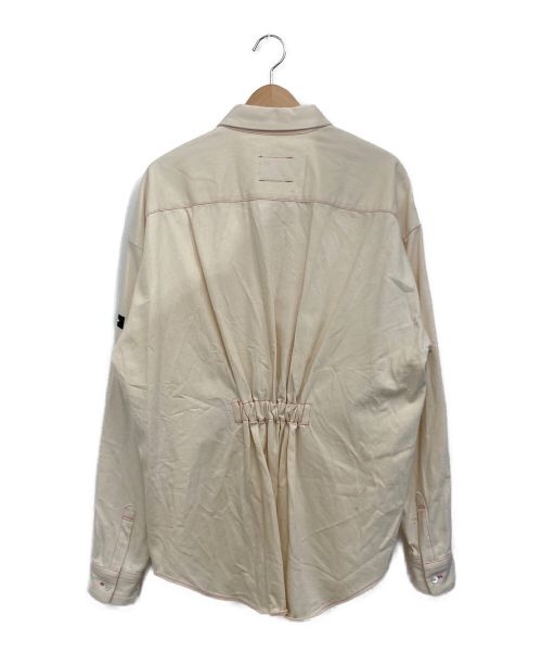 SYU.HOMME/FEMM（シュウオムフェム）SYU.HOMME/FEMM (シュウオムフェム) バックギャザーシャツ アイボリー サイズ:1の古着・服飾アイテム