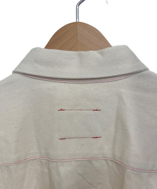 SYU.HOMME/FEMM（シュウオムフェム）SYU.HOMME/FEMM (シュウオムフェム) バックギャザーシャツ アイボリー サイズ:1の古着・服飾アイテム