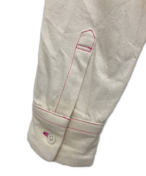 SYU.HOMME/FEMM（シュウオムフェム）SYU.HOMME/FEMM (シュウオムフェム) バックギャザーシャツ アイボリー サイズ:1の古着・服飾アイテム