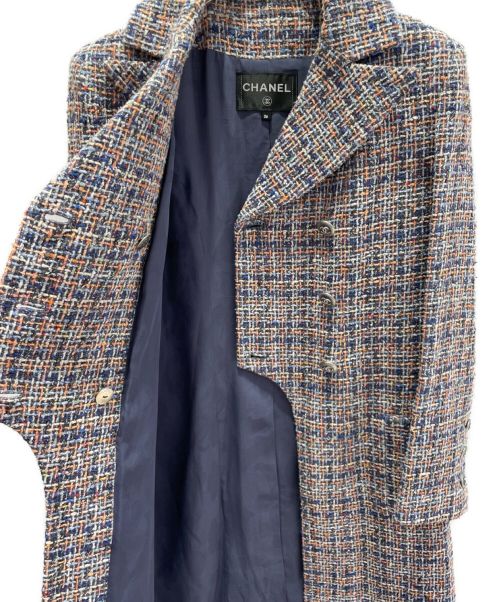 CHANEL（シャネル）CHANEL (シャネル) ツイードタキシードコート サイズ:36の古着・服飾アイテム