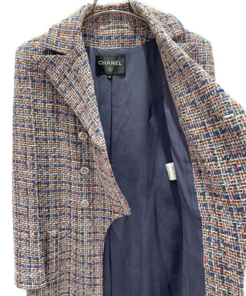CHANEL（シャネル）CHANEL (シャネル) ツイードタキシードコート サイズ:36の古着・服飾アイテム