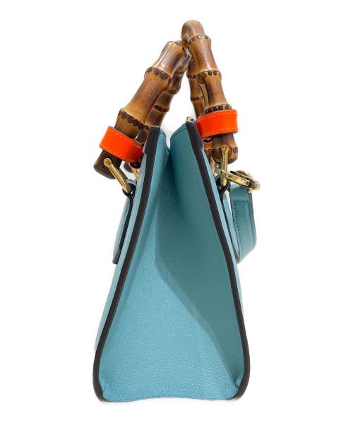 GUCCI（グッチ）GUCCI (グッチ) ダイアナミニトートバッグ スカイブルー サイズ:ミニの古着・服飾アイテム