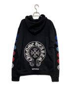 CHROME HEARTSクロムハーツ）の古着「HOODIE HORSESHOE CH PLUS」｜ブラック