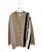 BURBERRY LONDON ENGLANDバーバリー ロンドン イングランド）の古着「ロゴジャガードカーディガン」｜ベージュ