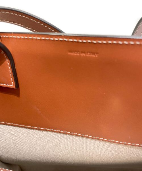 CELINE（セリーヌ）CELINE (セリーヌ) スモール バーティカルカバ ブラウン×ホワイト サイズ:スモールの古着・服飾アイテム