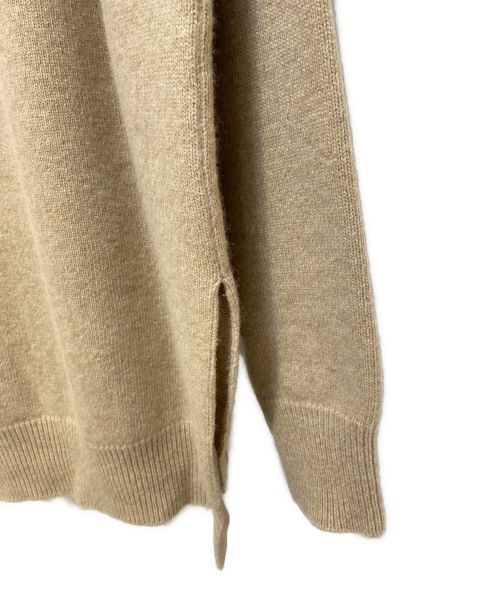 JIL SANDER（ジルサンダー）JIL SANDER (ジルサンダー) スリットニット ベージュ サイズ:46の古着・服飾アイテム