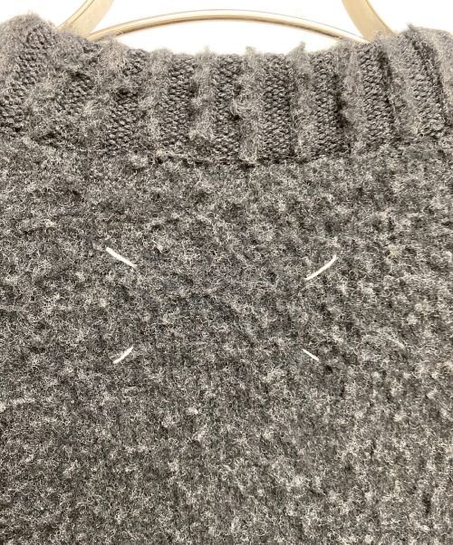 Maison Margiela 10（メゾンマルジェラ 10）Maison Margiela 10 (メゾンマルジェラ 10) ピリング加工ニット ブラック サイズ:Mの古着・服飾アイテム