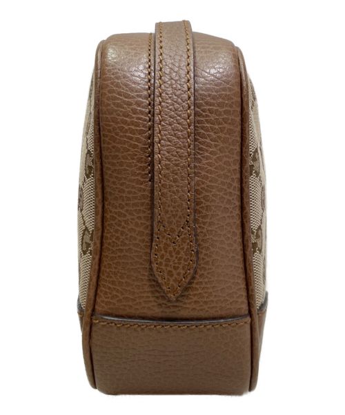 GUCCI（グッチ）GUCCI (グッチ) GGキャンバスショルダーバッグ ブラウンの古着・服飾アイテム