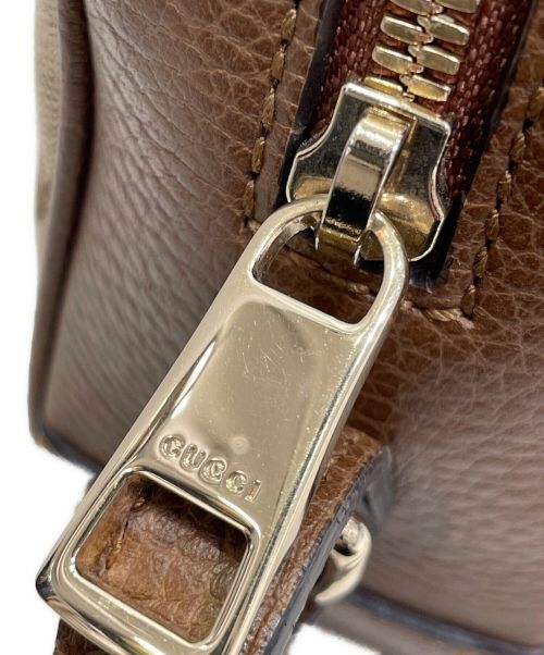 GUCCI（グッチ）GUCCI (グッチ) GGキャンバスショルダーバッグ ブラウンの古着・服飾アイテム