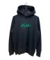 sacai（サカイ）の古着「Flock Print Hoodie」｜ブラック
