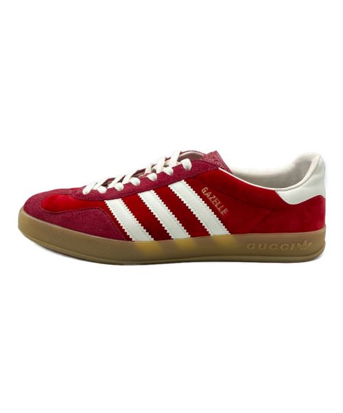 GUCCI（グッチ）GUCCI (グッチ) GAZELLE  レッド サイズ:27.5cm(US 9.5)の古着・服飾アイテム