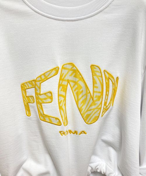 FENDI（フェンディ）FENDI (フェンディ) スウェット ホワイト サイズ:XSの古着・服飾アイテム