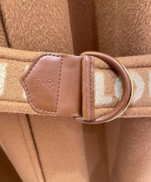 LOUIS VUITTON（ルイ ヴィトン）LOUIS VUITTON (ルイ ヴィトン) ベルテッドロングノーカラーコート キャメル サイズ:38の古着・服飾アイテム