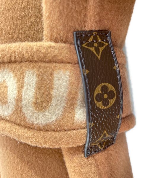LOUIS VUITTON（ルイ ヴィトン）LOUIS VUITTON (ルイ ヴィトン) ベルテッドロングノーカラーコート キャメル サイズ:38の古着・服飾アイテム