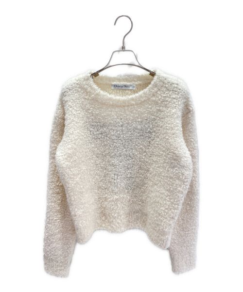 Christian Dior（クリスチャン ディオール）Christian Dior (クリスチャン ディオール) J'ADIOR 8 テディニット ホワイト サイズ:34の古着・服飾アイテム