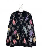 CHANELシャネル）の古着「アイコンロゴココマークポップニットカーディガン」｜ブラック