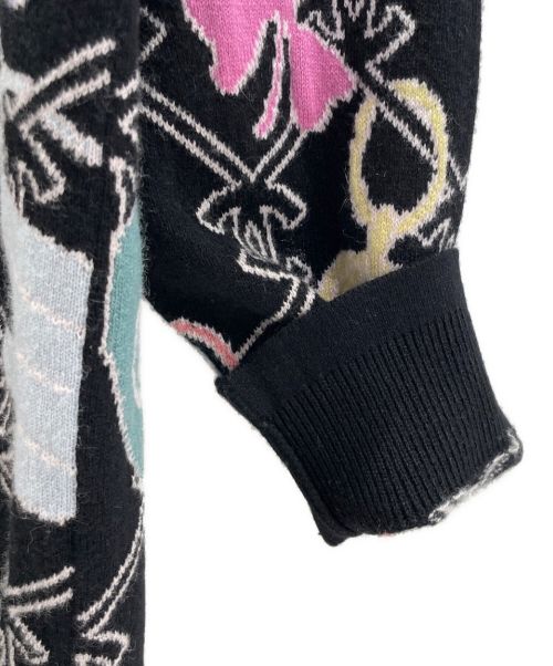 CHANEL（シャネル）CHANEL (シャネル) アイコンロゴココマークポップニットカーディガン ブラック サイズ:36の古着・服飾アイテム