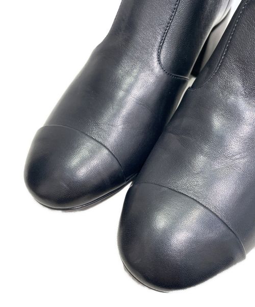CHANEL（シャネル）CHANEL (シャネル) ショートブーツ ブラック サイズ:37の古着・服飾アイテム
