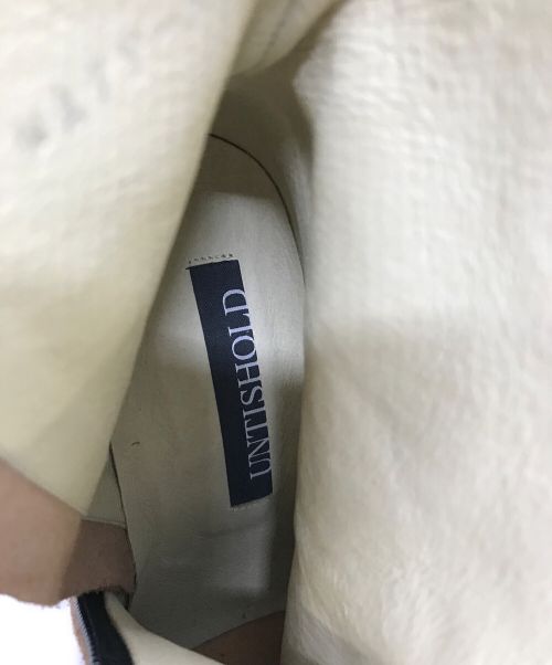 UNTISHOLD（アンチショルド）UNTISHOLD (アンチショルド) スクエアトゥーショートブーツ ブラウン サイズ:36の古着・服飾アイテム
