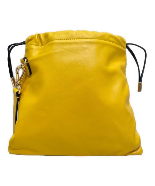 FENDI（フェンディ）FENDI (フェンディ) スリムクラッチ スモールショルダーバッグ イエローの古着・服飾アイテム