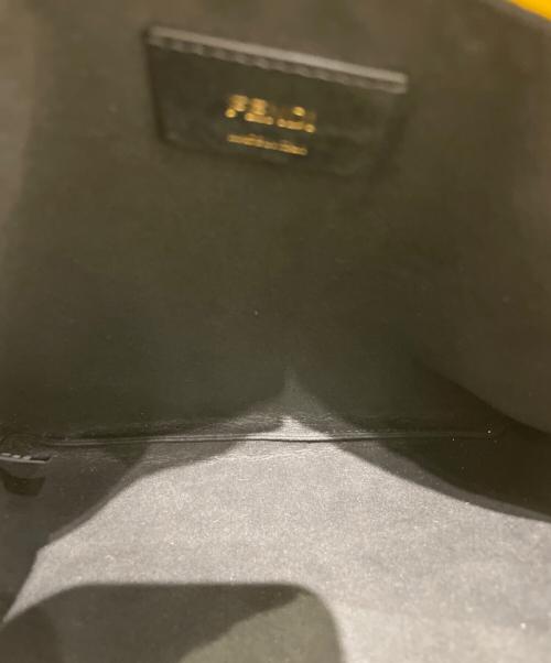 FENDI（フェンディ）FENDI (フェンディ) スリムクラッチ スモールショルダーバッグ イエローの古着・服飾アイテム