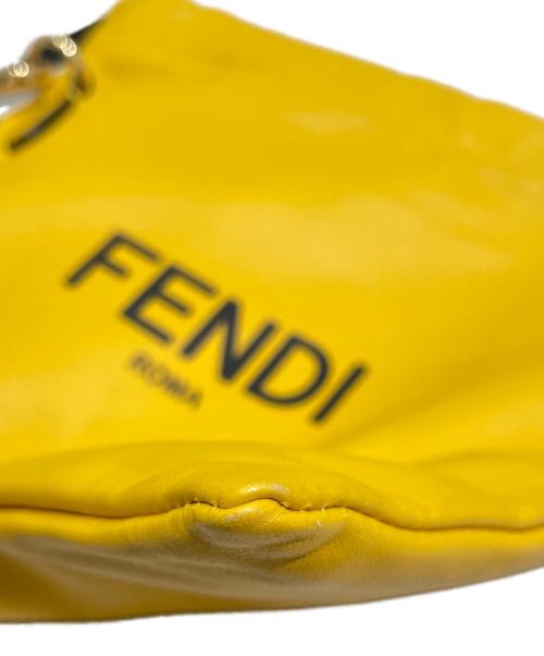 FENDI（フェンディ）FENDI (フェンディ) スリムクラッチ スモールショルダーバッグ イエローの古着・服飾アイテム