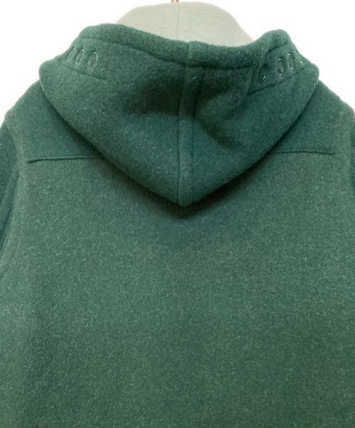 BURBERRY LONDON ENGLAND（バーバリー ロンドン イングランド）BURBERRY LONDON ENGLAND (バーバリー ロンドン イングランド) Double-faced Wool Stripe Detail Duffle Coat グリーン サイズ:44の古着・服飾アイテム