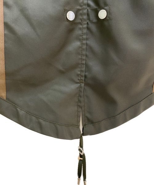 LOUIS VUITTON（ルイ ヴィトン）LOUIS VUITTON (ルイ ヴィトン) 異素材切替モッズコート オリーブ×グレー サイズ:46の古着・服飾アイテム