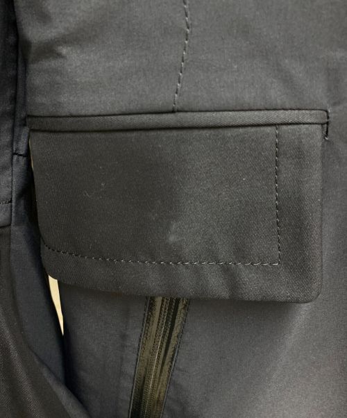 ACRONYM（アクロニウム）ACRONYM × sacai (アクロニウム×サカイ) トレンチコート ブラック サイズ:XLの古着・服飾アイテム