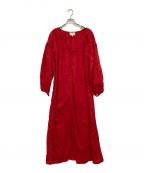 SLEEPING GYPSYスリーピングジプシー）の古着「刺繍ガウンワンピース」｜レッド