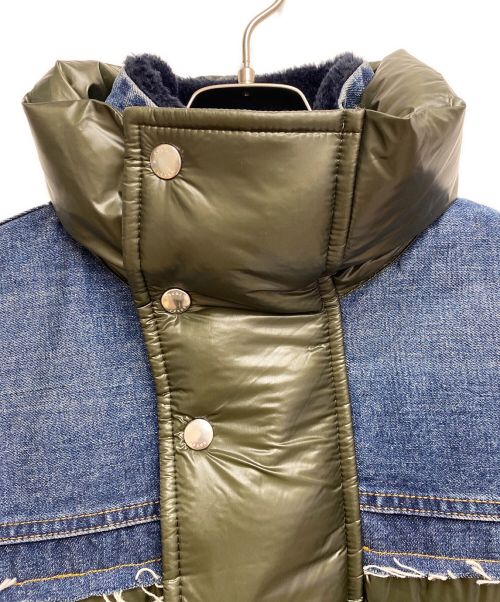 sacai（サカイ）sacai (サカイ) デニムディテールパデッドジャケット インディゴ サイズ:1の古着・服飾アイテム