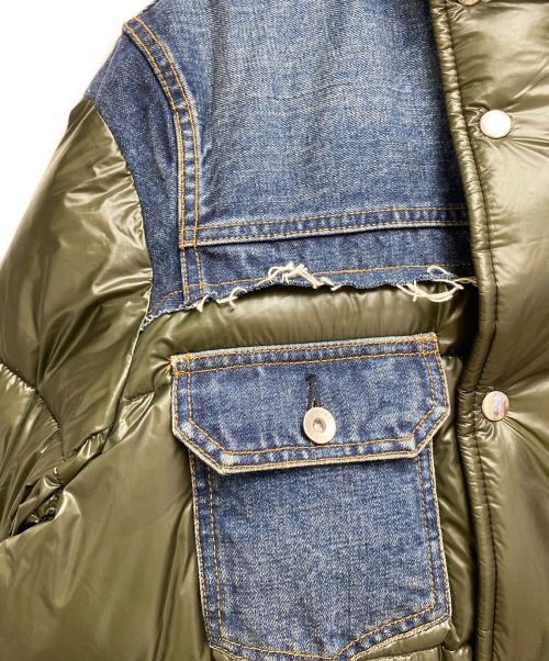 sacai（サカイ）sacai (サカイ) デニムディテールパデッドジャケット インディゴ サイズ:1の古着・服飾アイテム