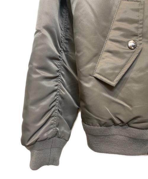 CELINE（セリーヌ）CELINE (セリーヌ) Loose Bomber Jacket In Nylon Twill グレー サイズ:46の古着・服飾アイテム