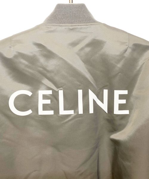 CELINE（セリーヌ）CELINE (セリーヌ) Loose Bomber Jacket In Nylon Twill グレー サイズ:46の古着・服飾アイテム