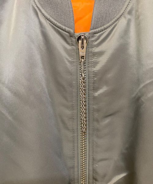 CELINE（セリーヌ）CELINE (セリーヌ) Loose Bomber Jacket In Nylon Twill グレー サイズ:46の古着・服飾アイテム