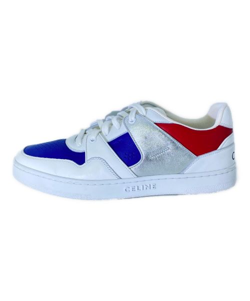 CELINE（セリーヌ）CELINE (セリーヌ) CT-04 レースアップ ロースニーカー ブルー×シルバー サイズ:42の古着・服飾アイテム