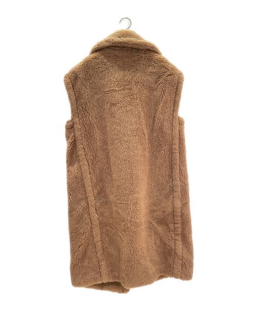 MaxMara（マックスマーラ）MaxMara (マックスマーラ) テディベアロングジレ キャメル サイズ:Ｓの古着・服飾アイテム
