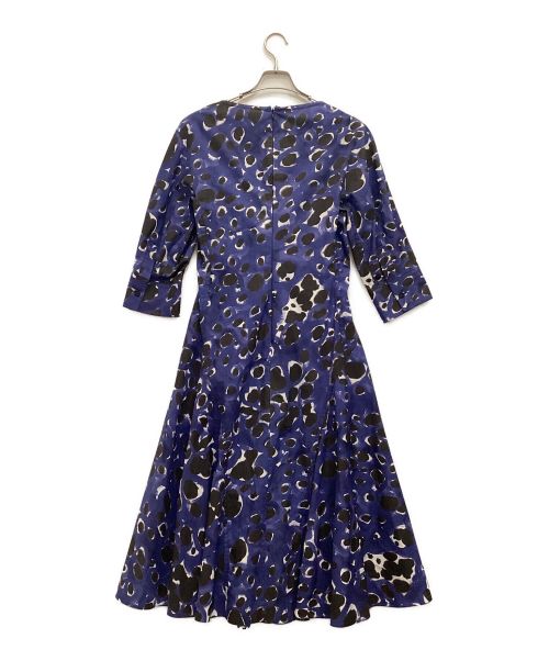 MARNI（マルニ）MARNI (マルニ) アブストラクトパターン ドレス ネイビー サイズ:38の古着・服飾アイテム