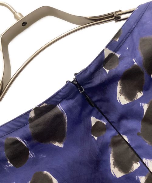 MARNI（マルニ）MARNI (マルニ) アブストラクトパターン ドレス ネイビー サイズ:38の古着・服飾アイテム