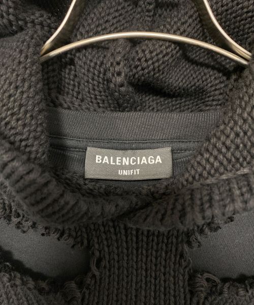 BALENCIAGA（バレンシアガ）BALENCIAGA (バレンシアガ) Campaign Destroyed Hoodie ブラック サイズ:Sの古着・服飾アイテム