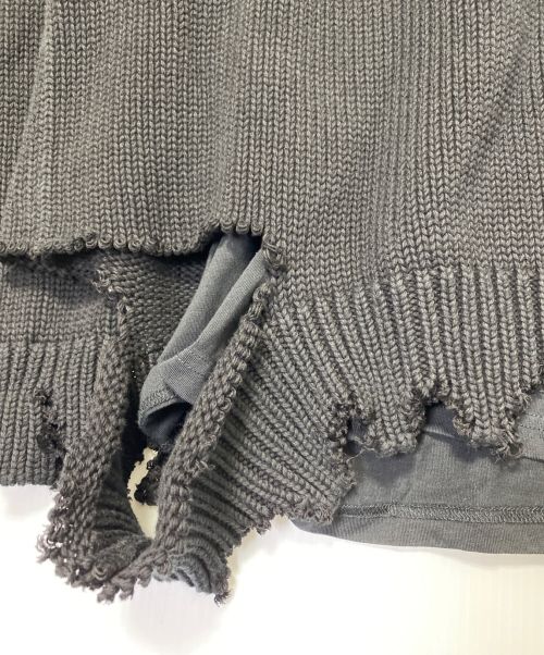 BALENCIAGA（バレンシアガ）BALENCIAGA (バレンシアガ) Campaign Destroyed Hoodie ブラック サイズ:Sの古着・服飾アイテム