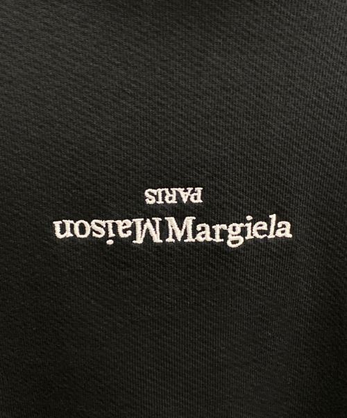 Maison Margiela（メゾンマルジェラ）Maison Margiela (メゾンマルジェラ) エンブロイダード ロゴ フーディー ブラック サイズ:44の古着・服飾アイテム